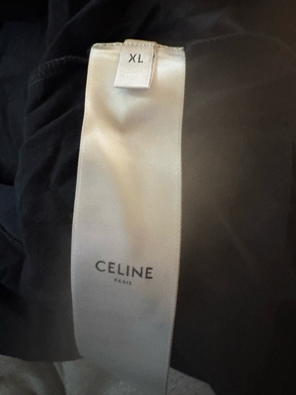 Celine Black and White Baseball-Style Tee Size XL - Picture 11 of 11